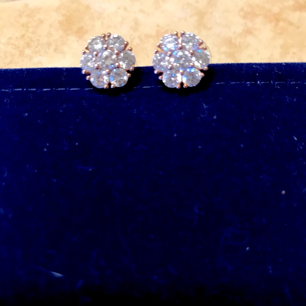 Earrings in Rose Gold setting